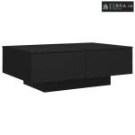 Stolić za kavu crni 90 x 60 x 31 cm od konstruiranog drva