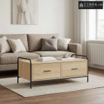 Stolić za kavu Hrast sonoma 99,5 x 49 x 41 cm Konstruirano drvo - Hras