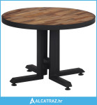 Stolić za kavu okrugli Ø55x40 cm od masivne obnovljene tikovine - NOVO