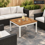 Stolić za kavu NAARDEN Prirodna i bijela 49 x 60,5 x 36 cm - 50 x 60,5
