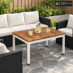 Stolić za kavu NAARDEN Prirodna i bijela 49 x 68,5 x 36 cm - 50 x 68,5