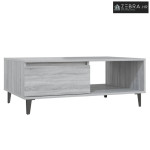 Stolić za kavu siva boja hrasta 90x60x35 cm konstruirano drvo
