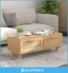 Stolić za kavu smeđi 80x40x30 cm konstruirano drvo i borovina - NOVO
