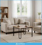 Stolić za kavu Staro drvo 100 x 100 x 45 cm Konstruirano drvo - NOVO