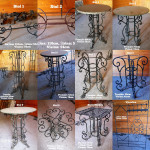 Stolovi i Vješalica od kovanog željeza