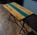 Unikatni stol od hrasta i starinskog podnozja