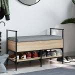 vidaXL Klupa za cipele boja hrasta 85,5x42x57,5 cm（835230）