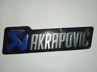 Akrapović mini alu naljepnice za auspuh (model sa plavim logom)