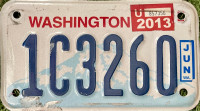 Američka USA tablica za motor WASHINGTON