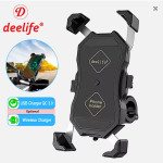 DRŽAČ MOBITELA ZA MOTOCIKLE SA WIRELESS I USB PUNJENJEM