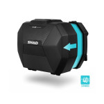 Shad SH38X - bočni fleksibilni ( sklopivi ) koferi za kacige