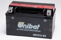 UNIBAT CBTX7A-BS 12V 6AH 90CCA AKUMULATORI ZA MOTOCIKLE I SKUTERE