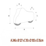 Vodonepropusna cerada za motocikle