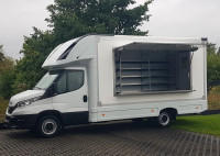 Iveco Daily 35S14 niskopodni kontejner za food truck/bar, 4,44 × 2,23