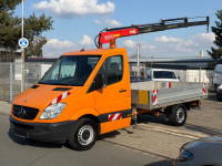 Mercedes-Benz Sprinter 313 / kran / kamion s ravnom platformom