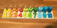 Dječja drvena igračka - brojevi