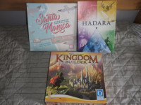 HADARA + SANTA MONICA + KINGDOM BUILDER - lot od 3 igre, očuvano TOP