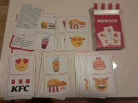Memory kartice, društvena igra memorije, KFC plus kocka