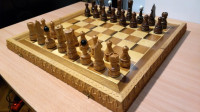 Šah rezbaren od drva