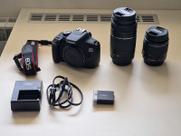Canon EOS 2000D + 18-55mm + 75-300mm + torba + mem. kartica 32GB