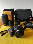 Nikon d3500, nikkor AF S 50mm,f1.8 , AF P 70-300mm,f4.5-6, AF P 18-55