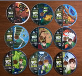 DVD Ben 10, crtani filmovi, 9 kom, (na hrvatskom)