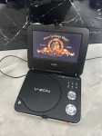 Prijenosni dvd Coby,potpuno ispravno,sa adapterom,USB,lcd ekran 7"