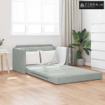 Sk foldajući kauč na krevet Svijetlo siva 124 x 71 x 78 cm