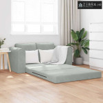 Sk foldajući kauč na krevet Svijetlo siva 148 x 71 x 83 cm
