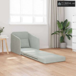 Sk foldajući kauč na krevet Svijetlo siva 65 x 80 x 83 cm