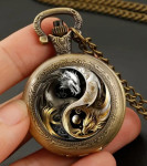 Đepni sat medaljon (dva zmaja Jing Jang)