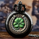 Džepni sat s motivom četverolisne djeteline