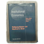 Institutional Economics Wolfgang Kasper, Manfred E. Streit