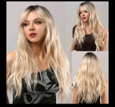 Perika nova duga blond ombre pramenovi valovita prirodan izgled kose