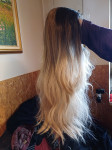 Perika duga blond ombre prirodan izgled kose