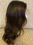 Perika prava ljudska kosa, NOVO, smeđa, najprirodnija verzija