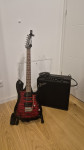 Ibanez GRX70QA-TRB gitara i Fender Mustang LT50 pojačalo + dodatci