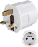 Goobay 45353 – putni adapter EU na UK, tip G, bijeli