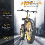 GOGOBEST GF600 električni bicikl 40V 1000W snaga najveća brzina 40km/h