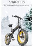LANKELEISI X3000 Plus sklopivi električni brdski bicikl 48V 1000W moto