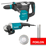 MAKITA set alata - bušaći čekić HR4003C + brusilica GA9090N + GRATIS p