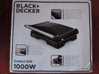 Električni kontakt grill Black + Decker 1000W
