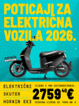 HORWIN EK3 6200W ELEKTRIČNI SKUTER 95 km/h 2022