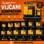 Vijčani Kompresori FUJI za zrak 7.5kW 10KS Zračni kompresor