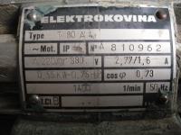 Elektromotor Elektrokovina  trofazni 0,55 KW   119 o/min