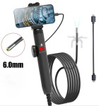 ENDOSKOP KAMERA OTG KRUTI KABEL SA GIBLJIVOM DVOSMJERNOM GLAVOM 360°