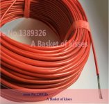 Grijač grijači kabel silikonski izoliran 3mm 25W/m dužine 5m 10m itd