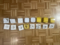 Komplet 8 prekidaca i 8 uticnica