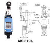Mikro prekidači ME-8104 zamjena za Panasonic AZ8104 s rolerom