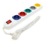 PRODUŽNI KABEL (3m) S 5 UTIČNICA I PREKIDAČEM - NOVO!